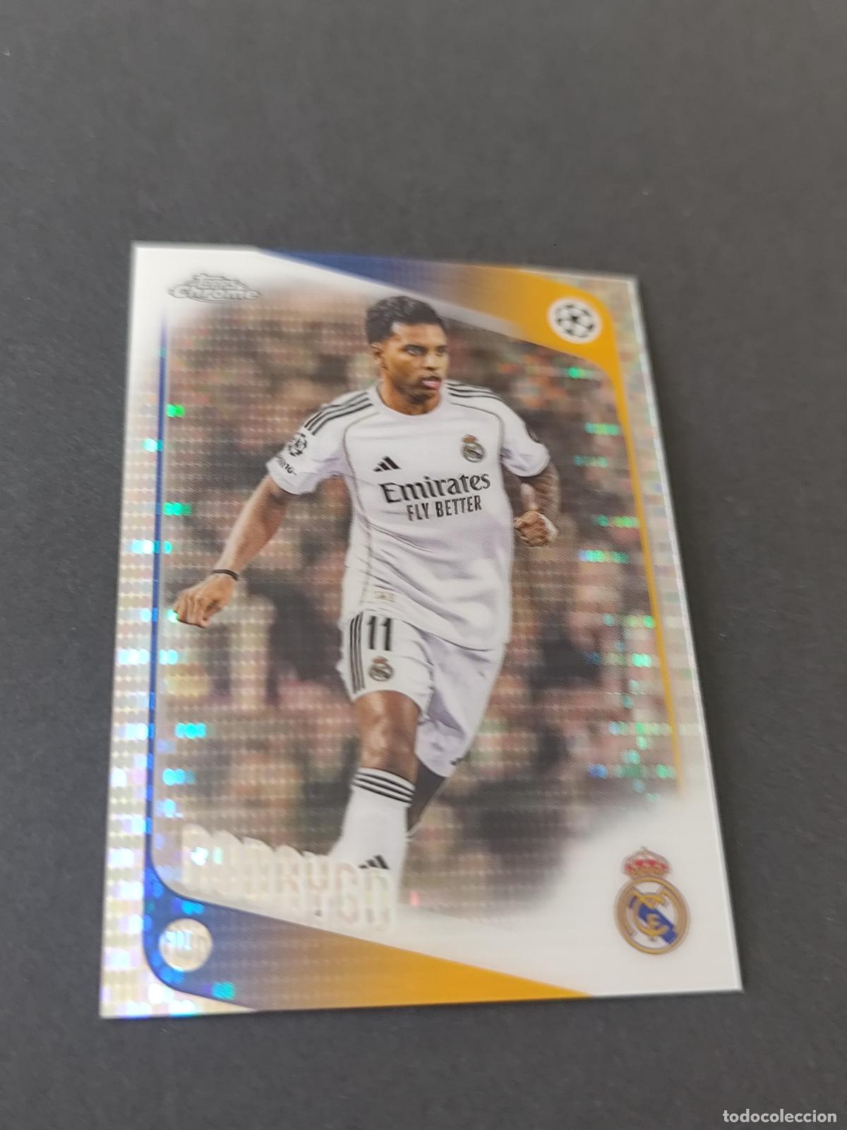 Cromos de f&uacute;tbol: 102 RODRYGO REAL MADRID PARALELA PULSAR TOPPS UCC CHROME 2025 2026 25 26