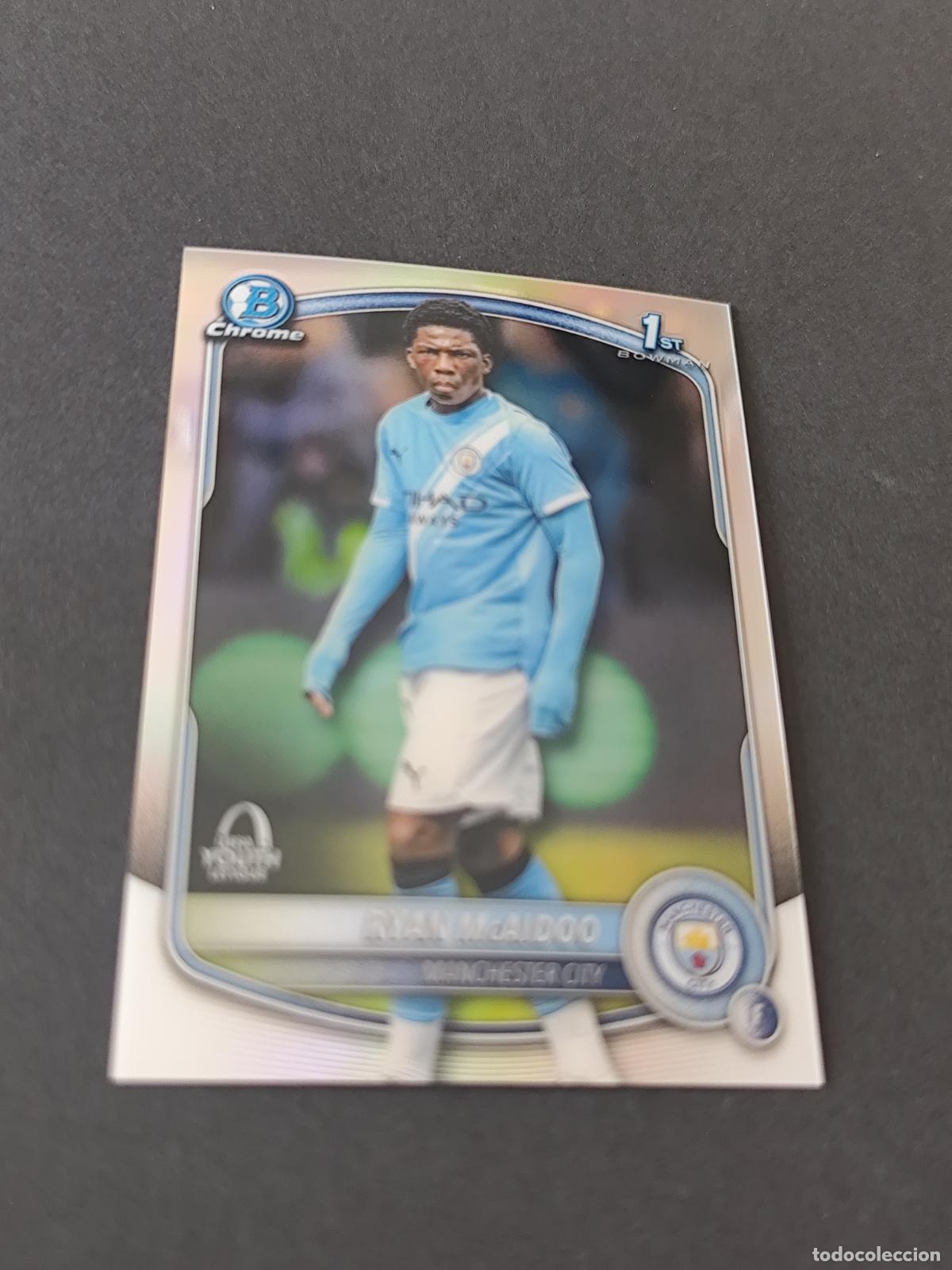 Cromos de f&uacute;tbol: BU-RM RYAN MCAIDOO MANCHESTER CITY 1ST BOWMAN UEFA YOUTH LEAGUE TOPPS UCC CHROME 2025 2026 25 26
