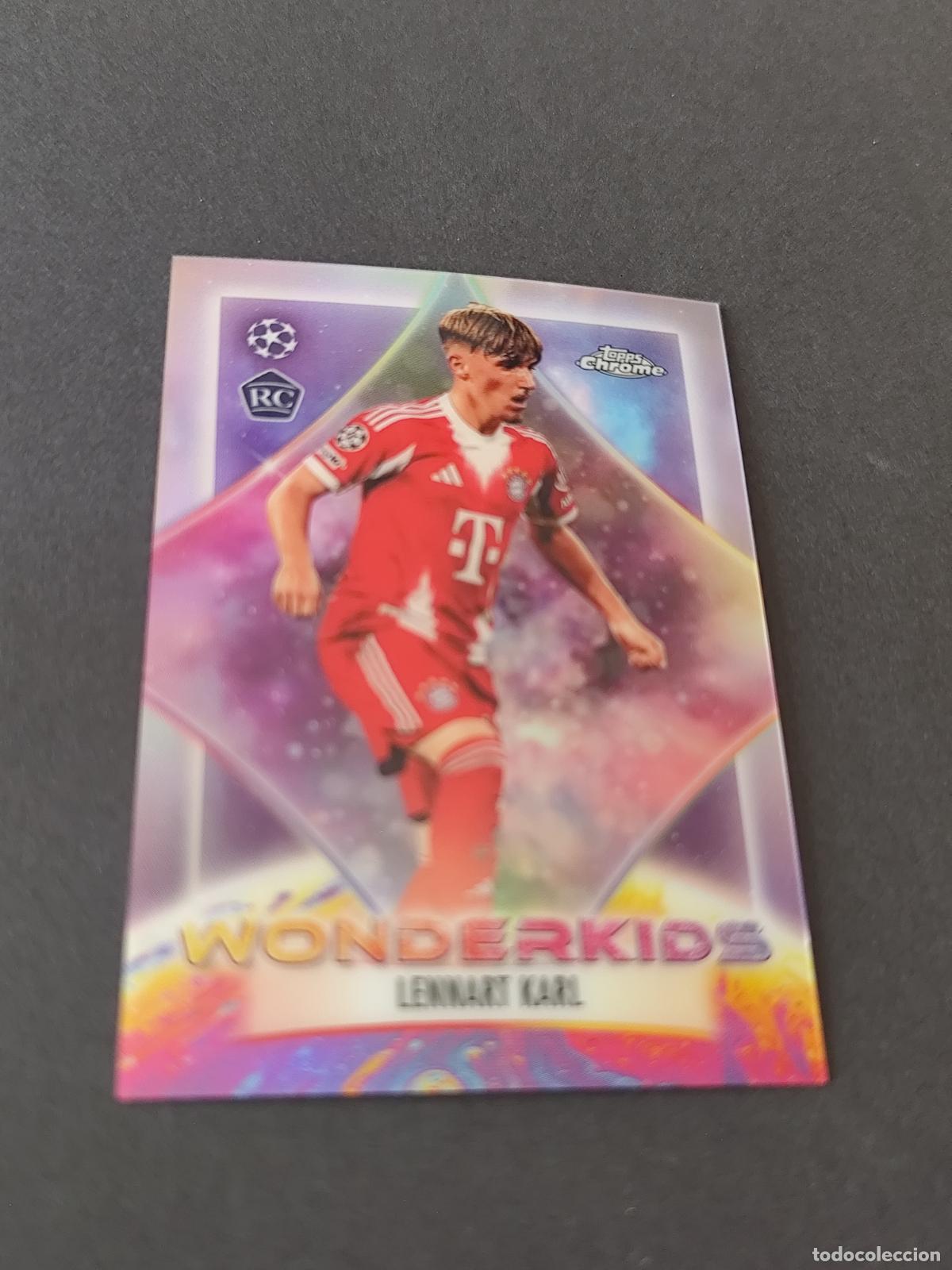 Cromos de f&uacute;tbol: WK-8 LENNART KARL BAYERN MUNICH M&Uuml;NCHEN WONDERKIDS TOPPS UCC CHROME 2025 2026 25 26
