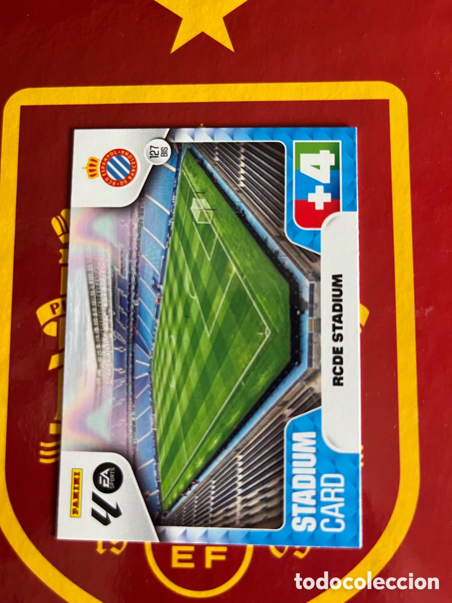 Cromos de f&uacute;tbol: 127 BIS RCDE STADIUM ESTADIO ESPANYOL ADRENALYN 2025 2026 25 26