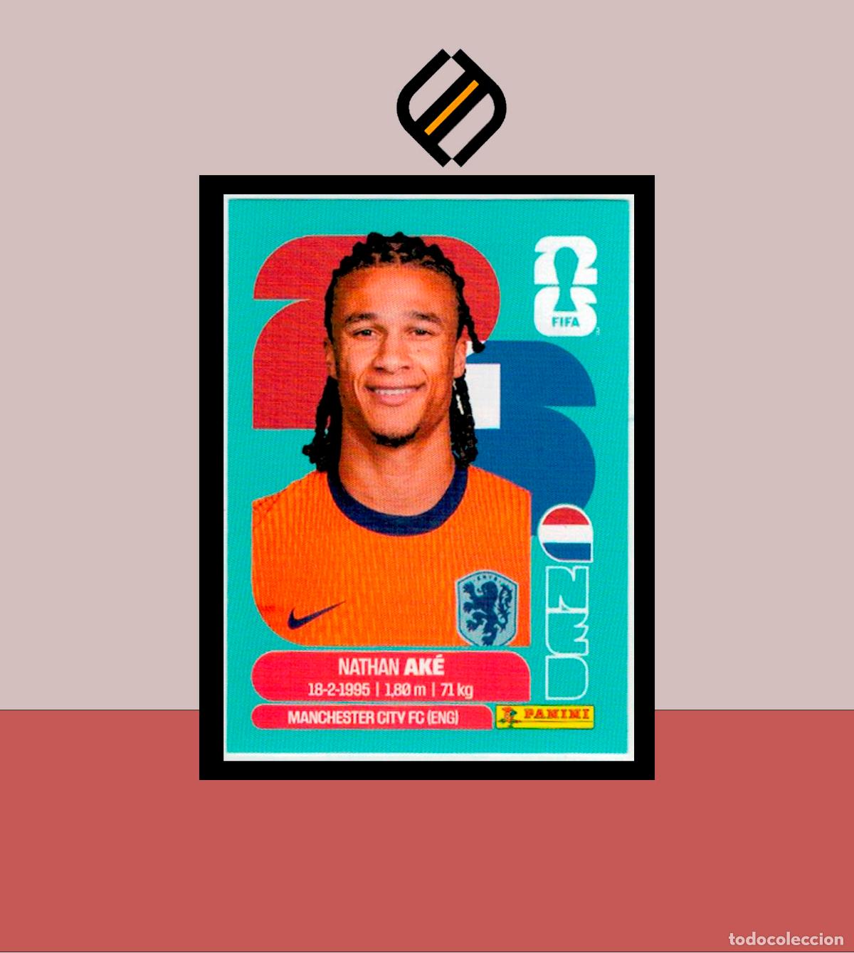 Cromos de f&uacute;tbol: PANINI FIFA CLUB WORLD CUP 2026 26 NED 7 NATHAN AK&Eacute; HOLANDA STICKER MUNDIAL MEX CAN USA LIGA