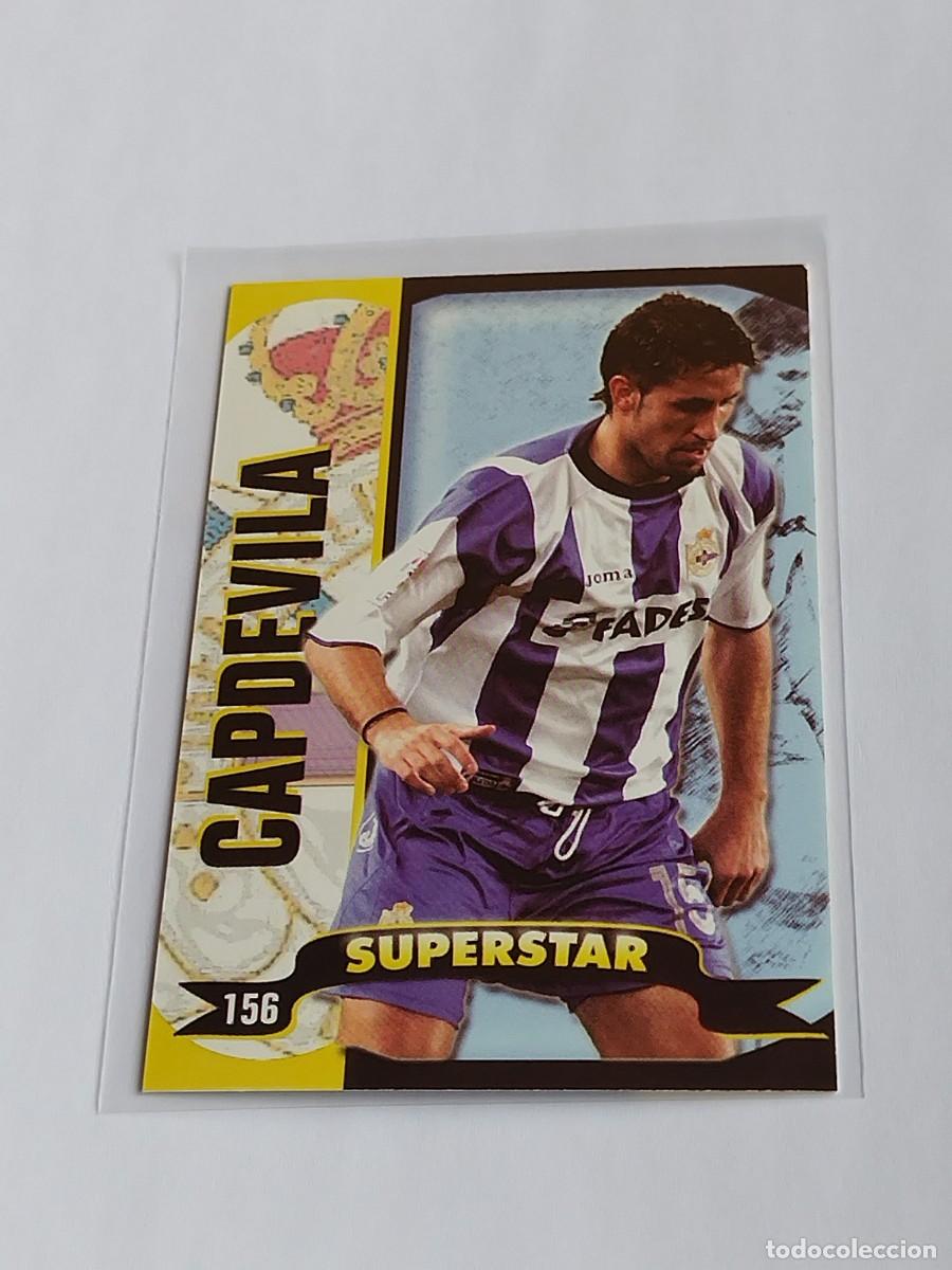 Cromos de f&uacute;tbol: CAPDEVILA SUPERSTAR MATE #156 RC DEPORTIVO - MUNDICROMO TOP LA LIGA 2004 2005 - MC 04 05