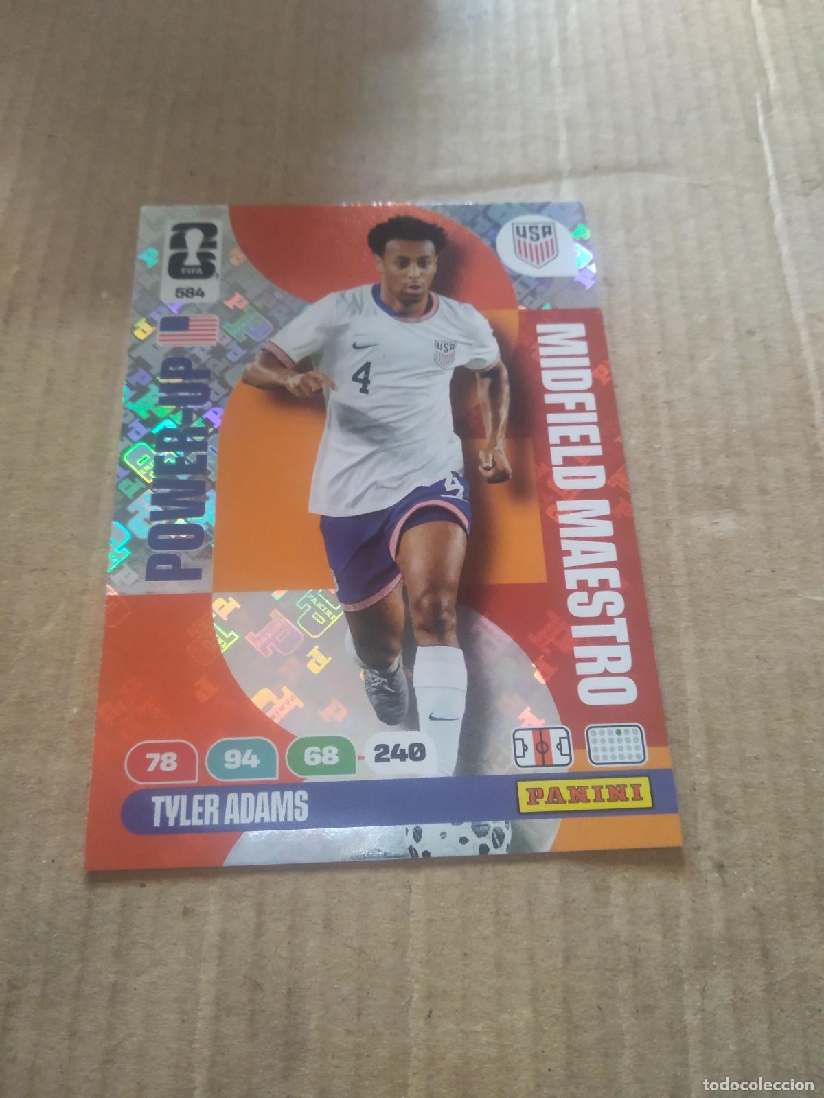 Cromos de f&uacute;tbol: 584 TYLER ADAMS ESTADOS UNIDOS USA CROMO FUTBOL PANINI ADRENALYN MUNDIAL 2026 WORLD CUP