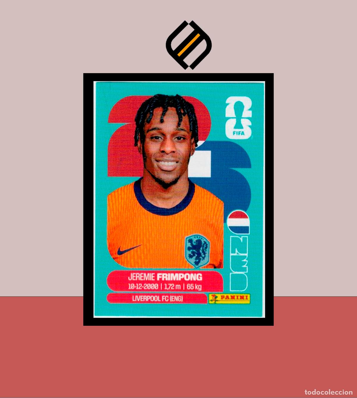 Cromos de f&uacute;tbol: PANINI FIFA CLUB WORLD CUP 2026 26 NED 8 JEREMIE FRIMPONG HOLANDA STICKER MUNDIAL MEX CAN USA LIGA