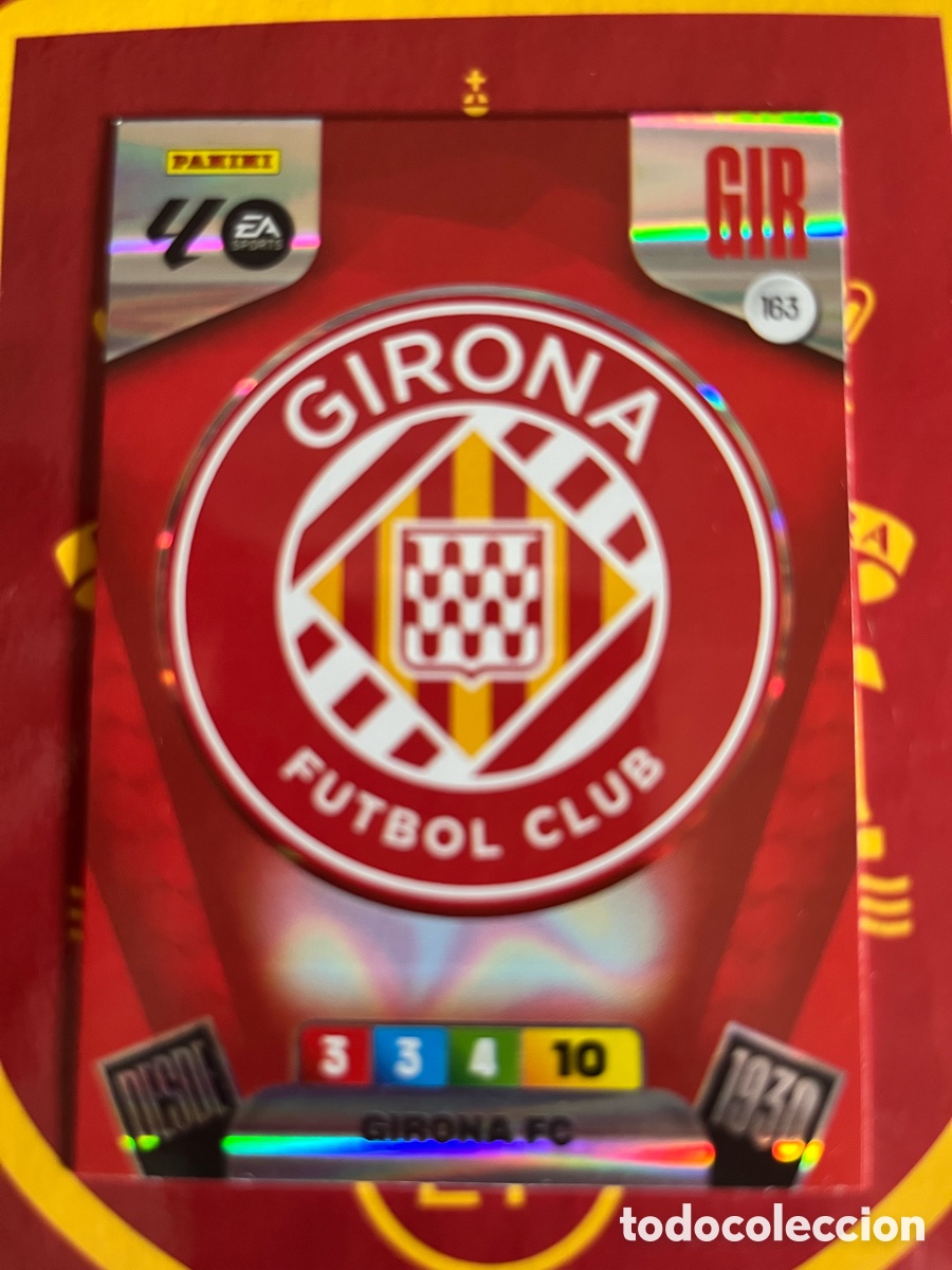 Cromos de f&uacute;tbol: 163 ESCUDO LOGO GIRONA ADRENALYN 2025 2026 25 26