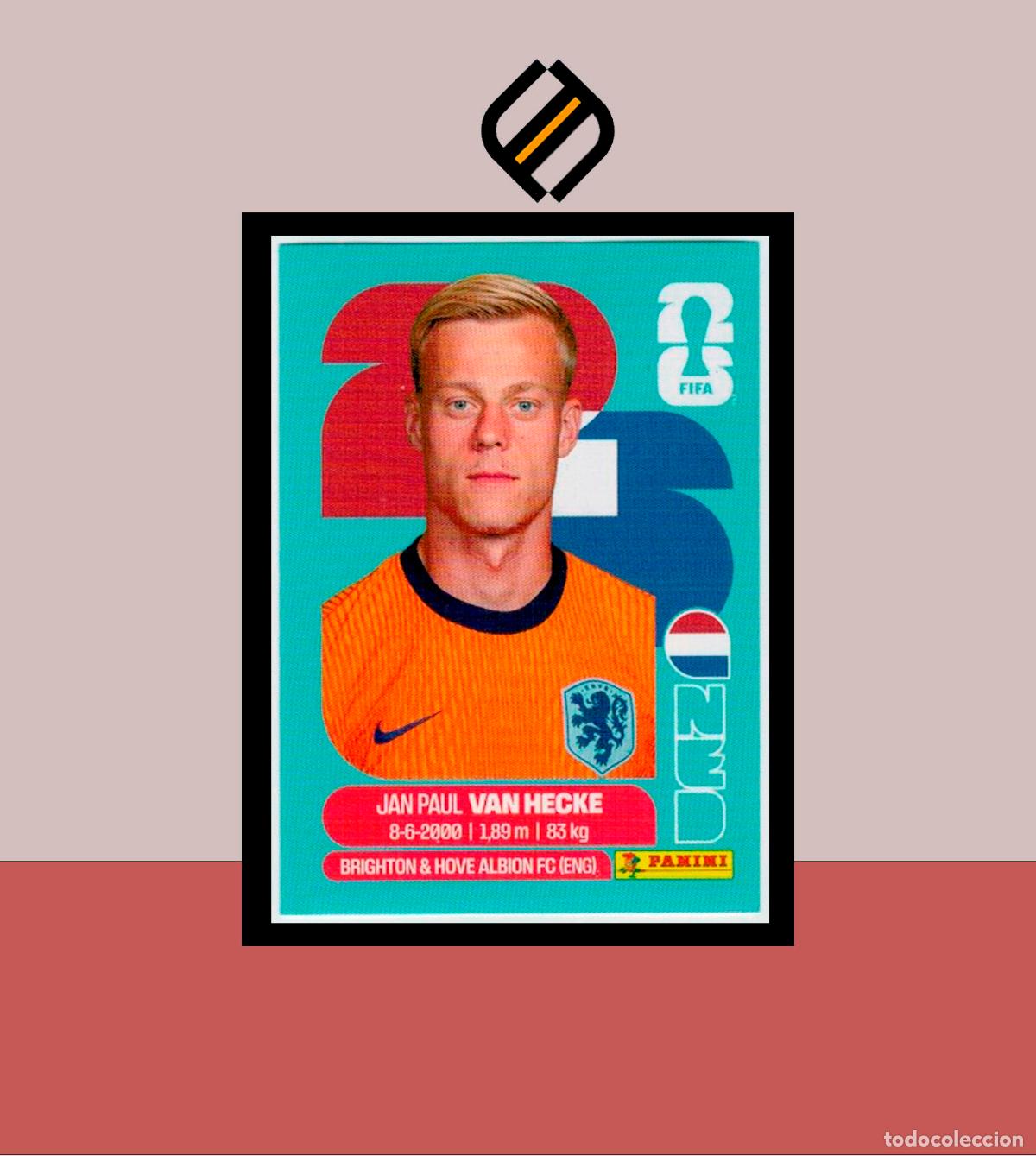 Cromos de f&uacute;tbol: PANINI FIFA CLUB WORLD CUP 2026 26 NED 9 JAN PAUL VAN HECKE HOLANDA STICKER MUNDIAL MEX CAN USA LIGA