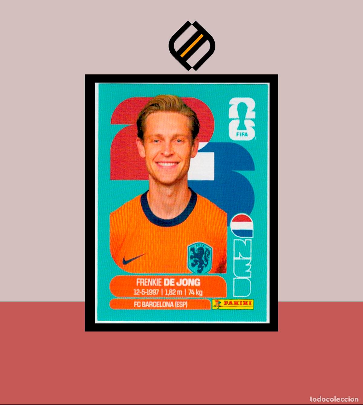 Cromos de f&uacute;tbol: PANINI FIFA CLUB WORLD CUP 2026 26 NED 14 FRENKIE DE JONG HOLANDA STICKER MUNDIAL MEX CAN USA LIGA