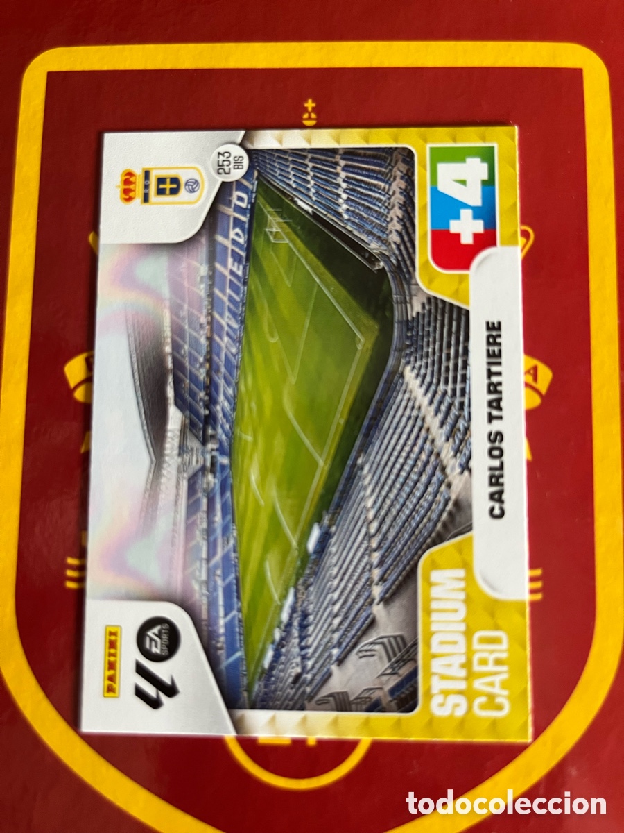 Cromos de f&uacute;tbol: 253 BIS CARLOS TARTIERE ESTADIO REAL OVIEDO ADRENALYN 2025 2026 25 26