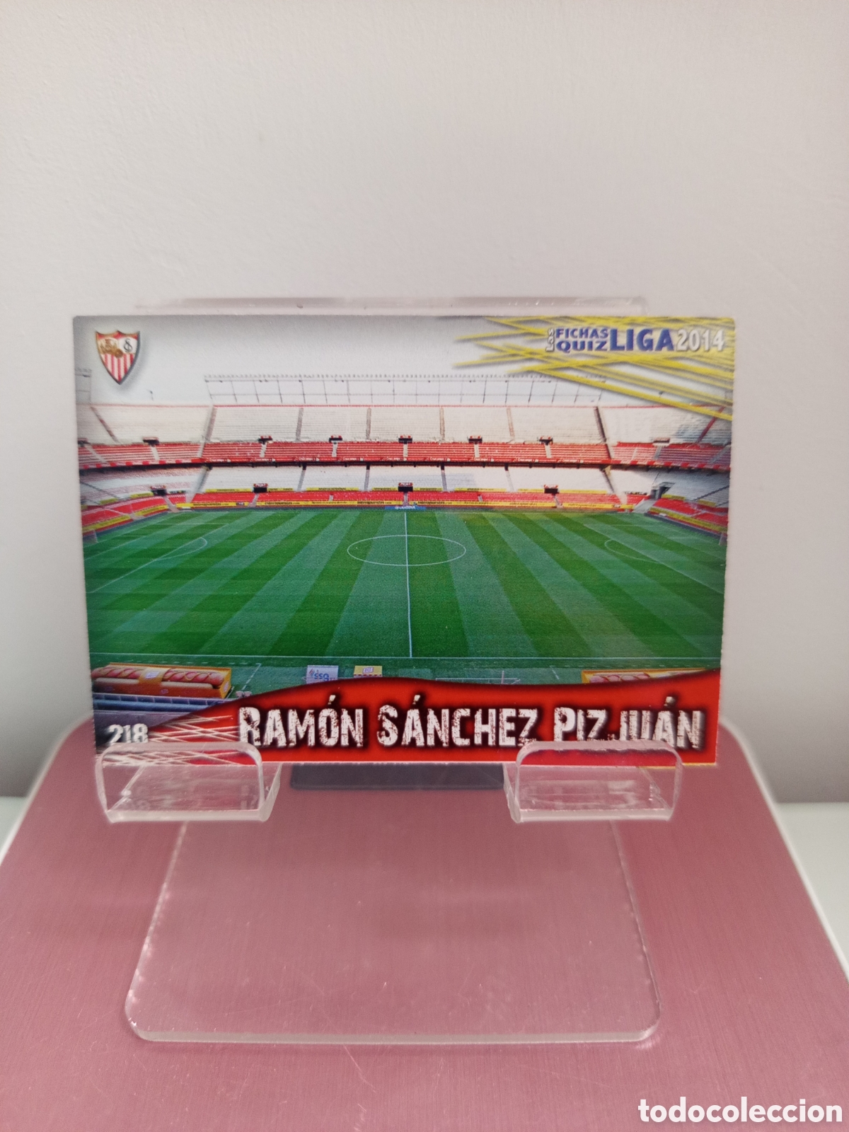 Cromos de f&uacute;tbol: ❇️ CROMO ⚽ ESTADIO RAM&Oacute;N S&Aacute;NCHEZ PIZJUAN SEVILLA 218 FICHAS LIGA QUIZ 2014 13 14 2013 MUNDICROMO ❇️
