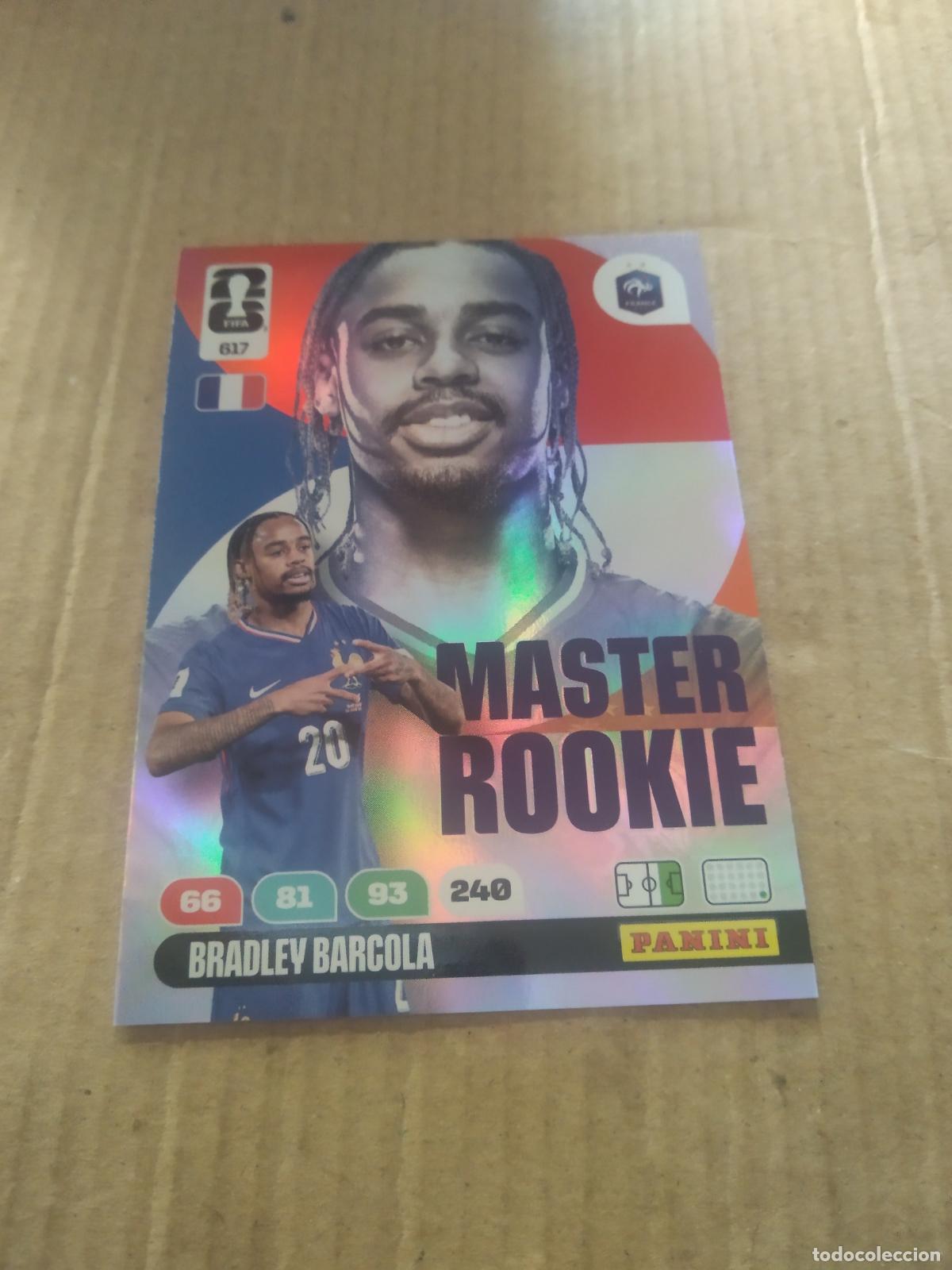 Fu&szlig;ball-Sticker: 617 BARCOLA ROOKIE FRANCIA CROMO FUTBOL PANINI ADRENALYN MUNDIAL 2026 WORLD CUP