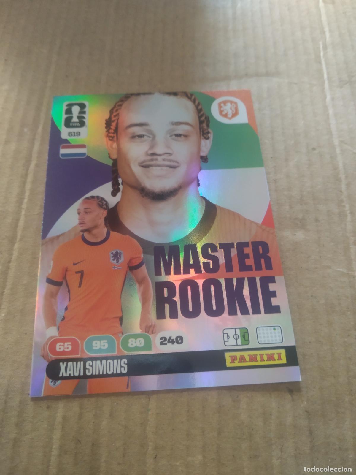 Fu&szlig;ball-Sticker: 619 XAVI SIMONS HOLANDA PAISES BAJOS CROMO FUTBOL PANINI ADRENALYN MUNDIAL 2026 WORLD CUP