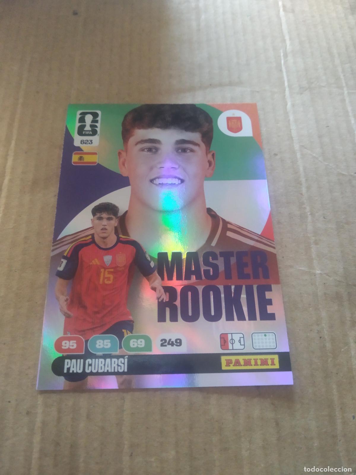 Fu&szlig;ball-Sticker: 623 PAU CUBARSI ROOKIE ESPA&Ntilde;A CROMO FUTBOL PANINI ADRENALYN MUNDIAL 2026 WORLD CUP
