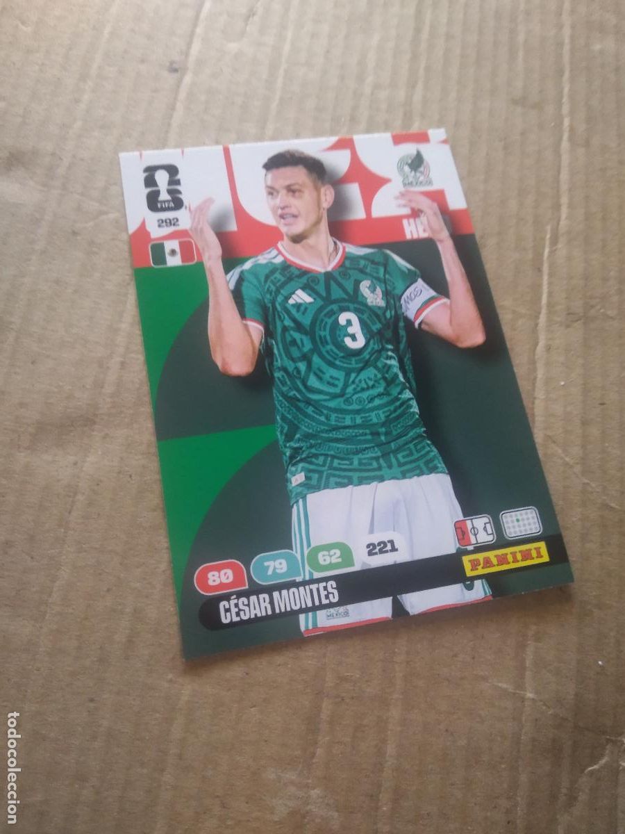 Cromos de f&uacute;tbol: 292 CESAR MONTES MEXICO CROMO FUTBOL PANINI ADRENALYN MUNDIAL 2026 WORLD CUP