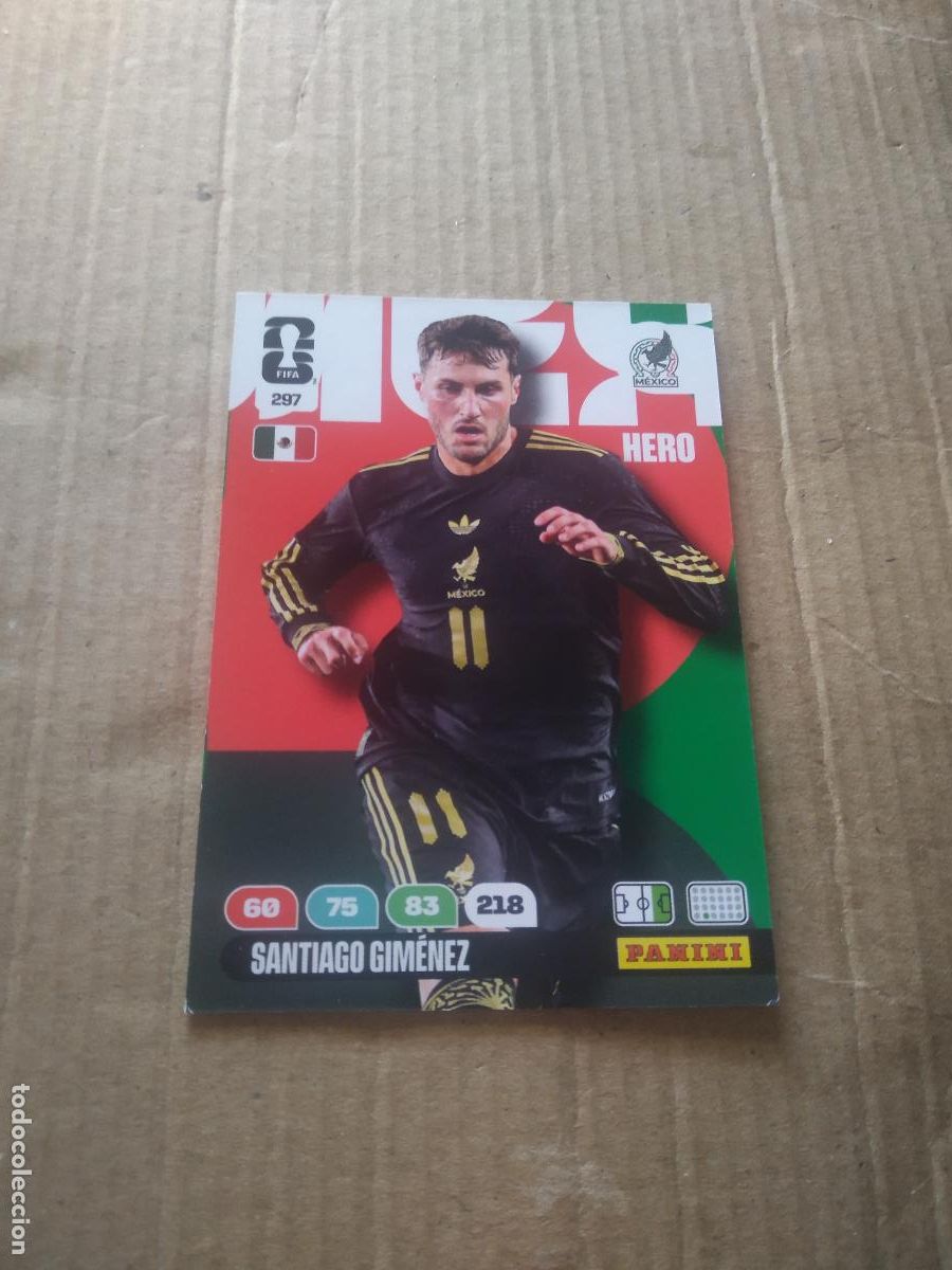 Cromos de f&uacute;tbol: 297 SANTIAGO GIMENEZ MEXICO CROMO FUTBOL PANINI ADRENALYN MUNDIAL 2026 WORLD CUP