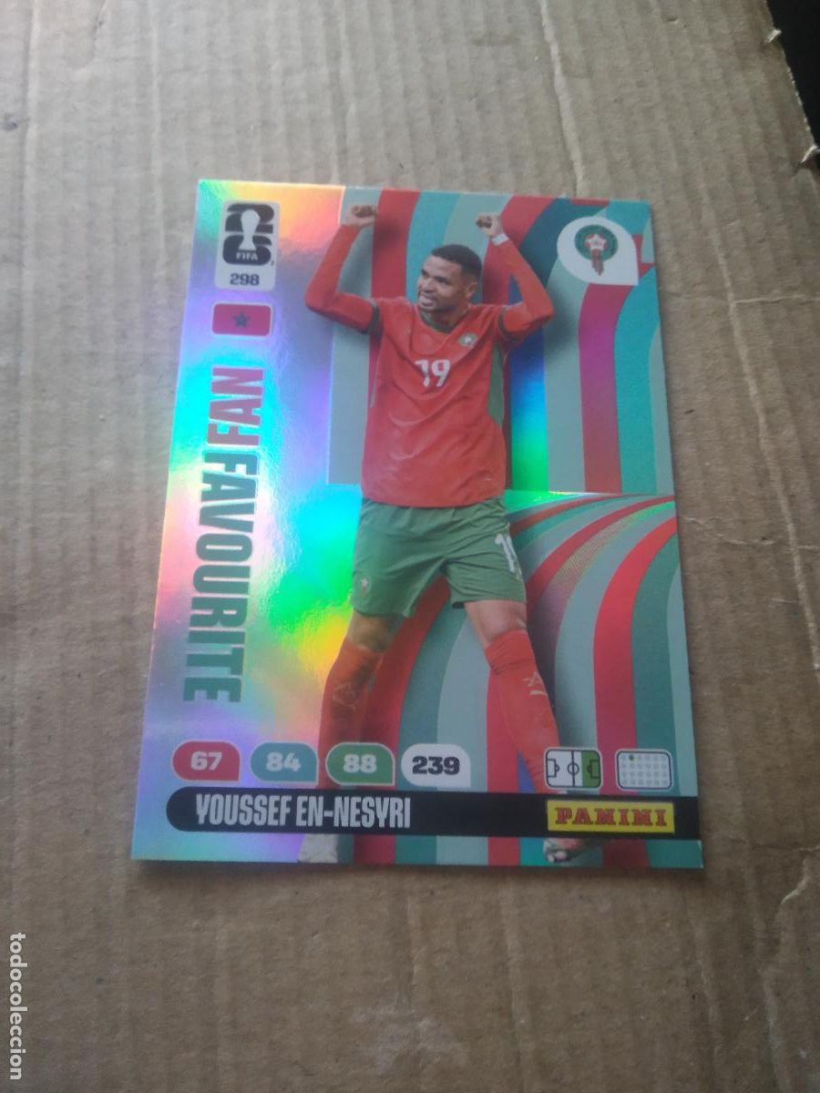 Cromos de f&uacute;tbol: 298 YOUSSEF EN-NESYRI MARRUECOS CROMO FUTBOL PANINI ADRENALYN MUNDIAL 2026 WORLD CUP