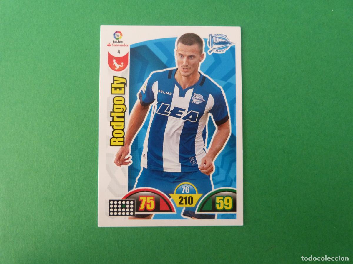 Cromos de Futebol: TRADING CARD FUTBOL RODRIGO ELY DEPORTIVO ALAV&Eacute;S N&ordm; 4 LIGA ADRENALYN XL 2017-2018/17-18 PANINI