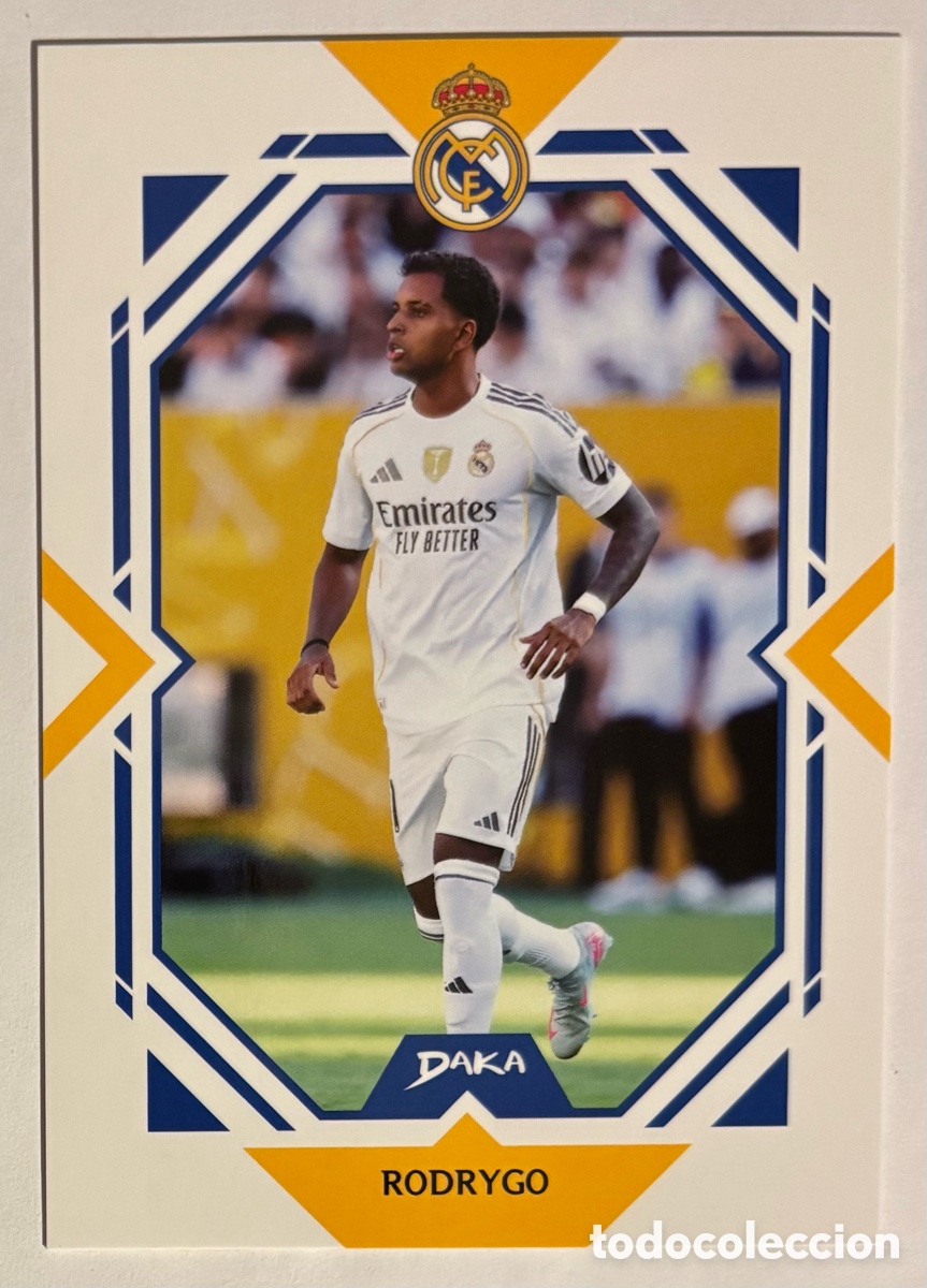 Cromos de f&uacute;tbol: RODRYGO. CARTA DAKA TOP AUDIENCE REAL MADRID CF 2025/26. #RM-5-A.