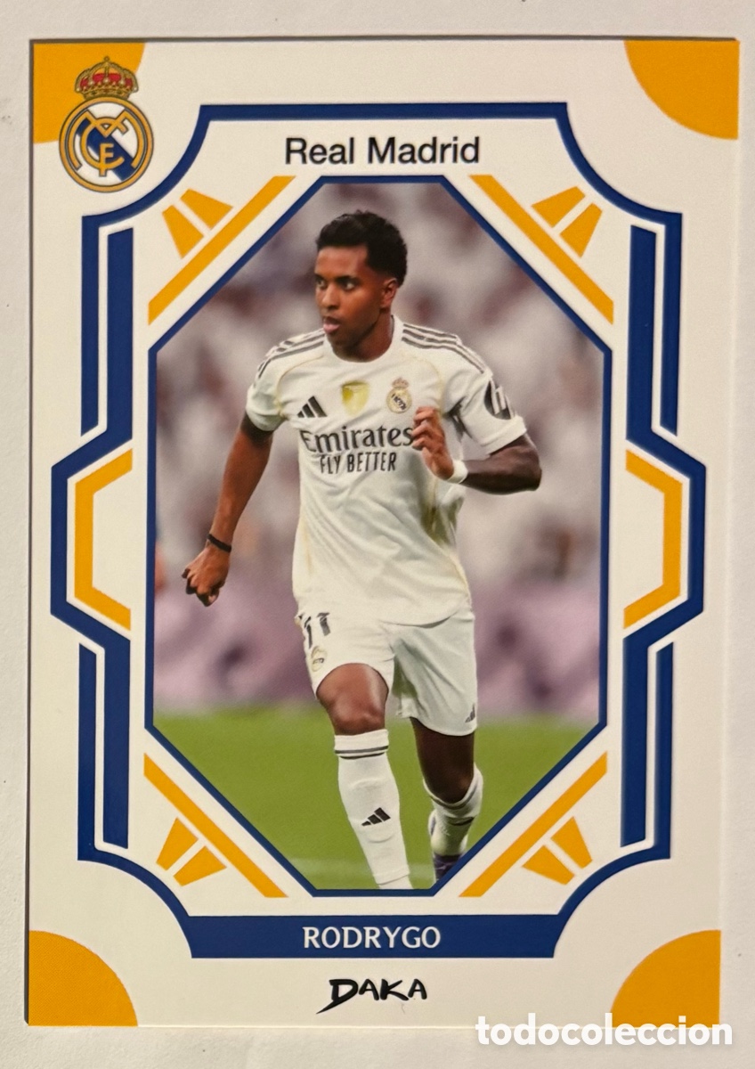 Cromos de f&uacute;tbol: RODRYGO. CARTA DAKA TOP AUDIENCE REAL MADRID CF 2025/26. #RM-5-B.