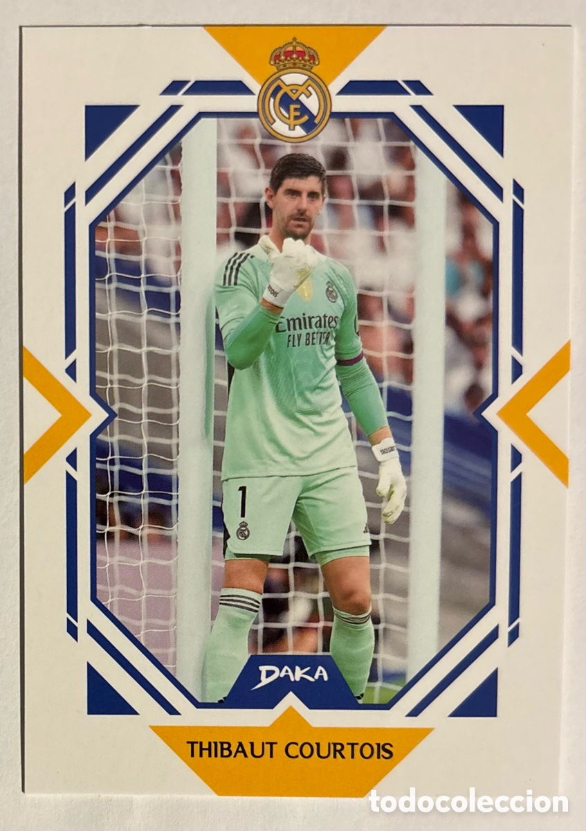 Cromos de f&uacute;tbol: THIBAUT COURTOIS. CARTA DAKA TOP AUDIENCE REAL MADRID CF 2025/26. #RM-22-A.