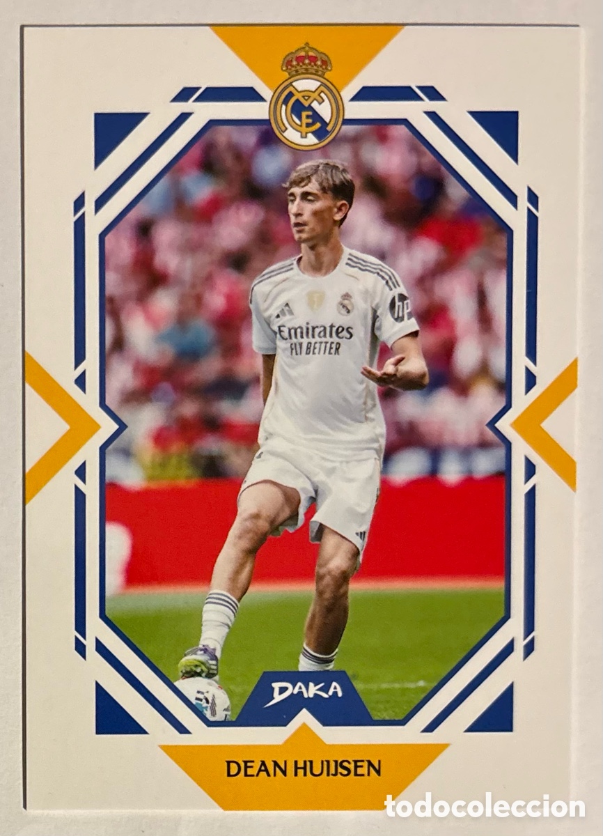 Cromos de f&uacute;tbol: DEAN HUIJSEN. CARTA DAKA TOP AUDIENCE REAL MADRID CF 2025/26. #RM-14-A.