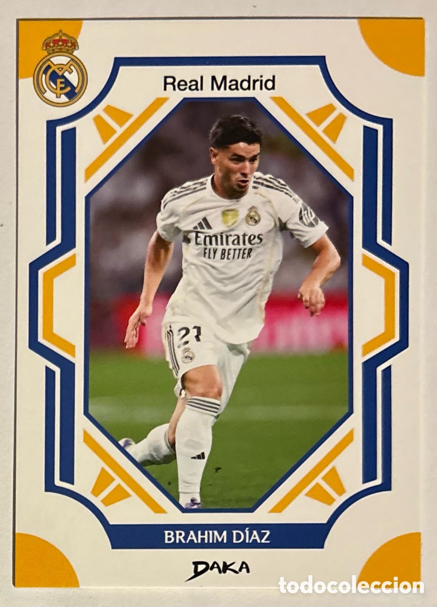 Cromos de f&uacute;tbol: BRAHIM D&Iacute;AZ. CARTA DAKA TOP AUDIENCE REAL MADRID CF 2025/26. #RM-3-B.