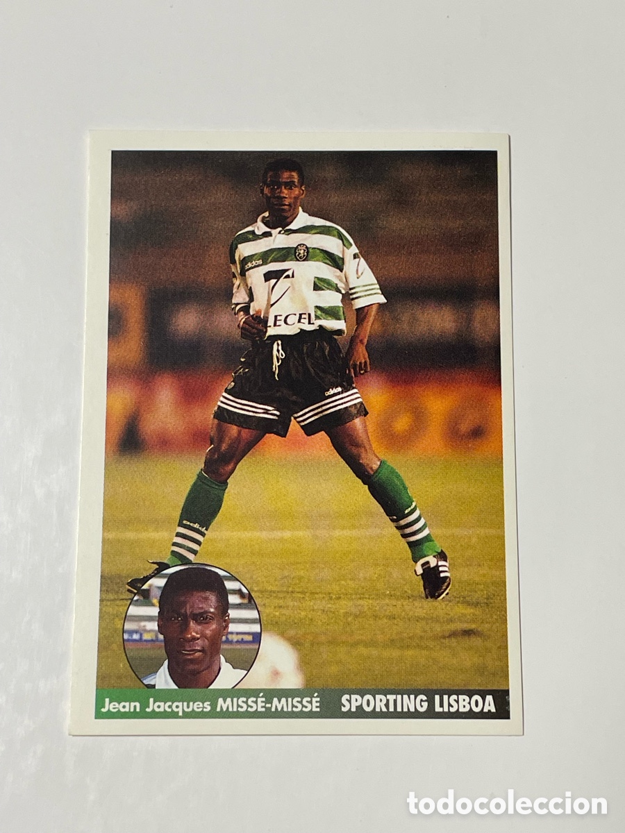 Cromos de f&uacute;tbol: Jean Jacques Miss&eacute;-Miss&eacute; Sporting de Lisboa Panini Los mejores equipos de Europa 1996/97