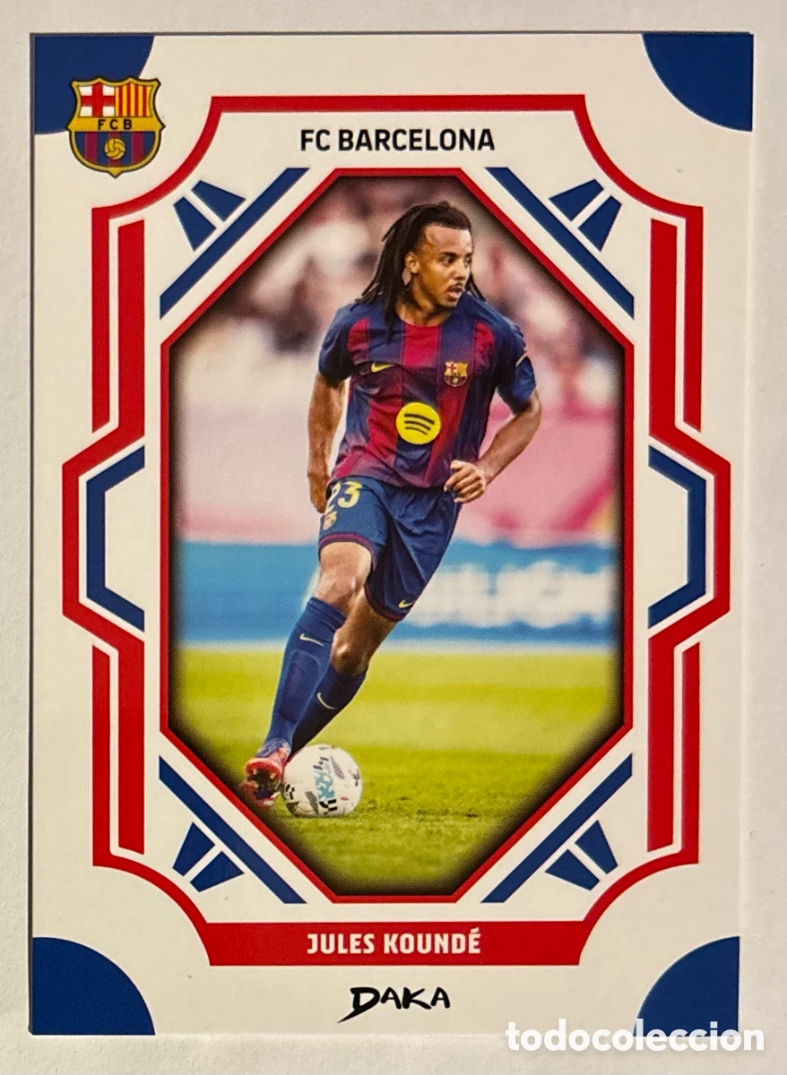 Cromos de f&uacute;tbol: JULES KUND&Eacute;. CARTA DAKA TOP AUDIENCE FC BARCELONA 2025/26. #FCB-15-B.