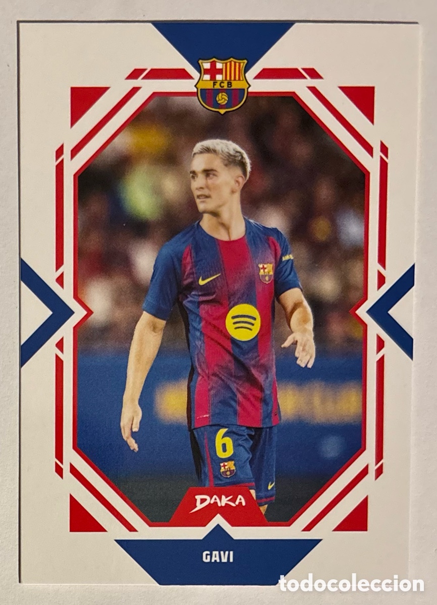 Cromos de f&uacute;tbol: GAVI. CARTA DAKA TOP AUDIENCE FC BARCELONA 2025/26. #FCB-13-A.