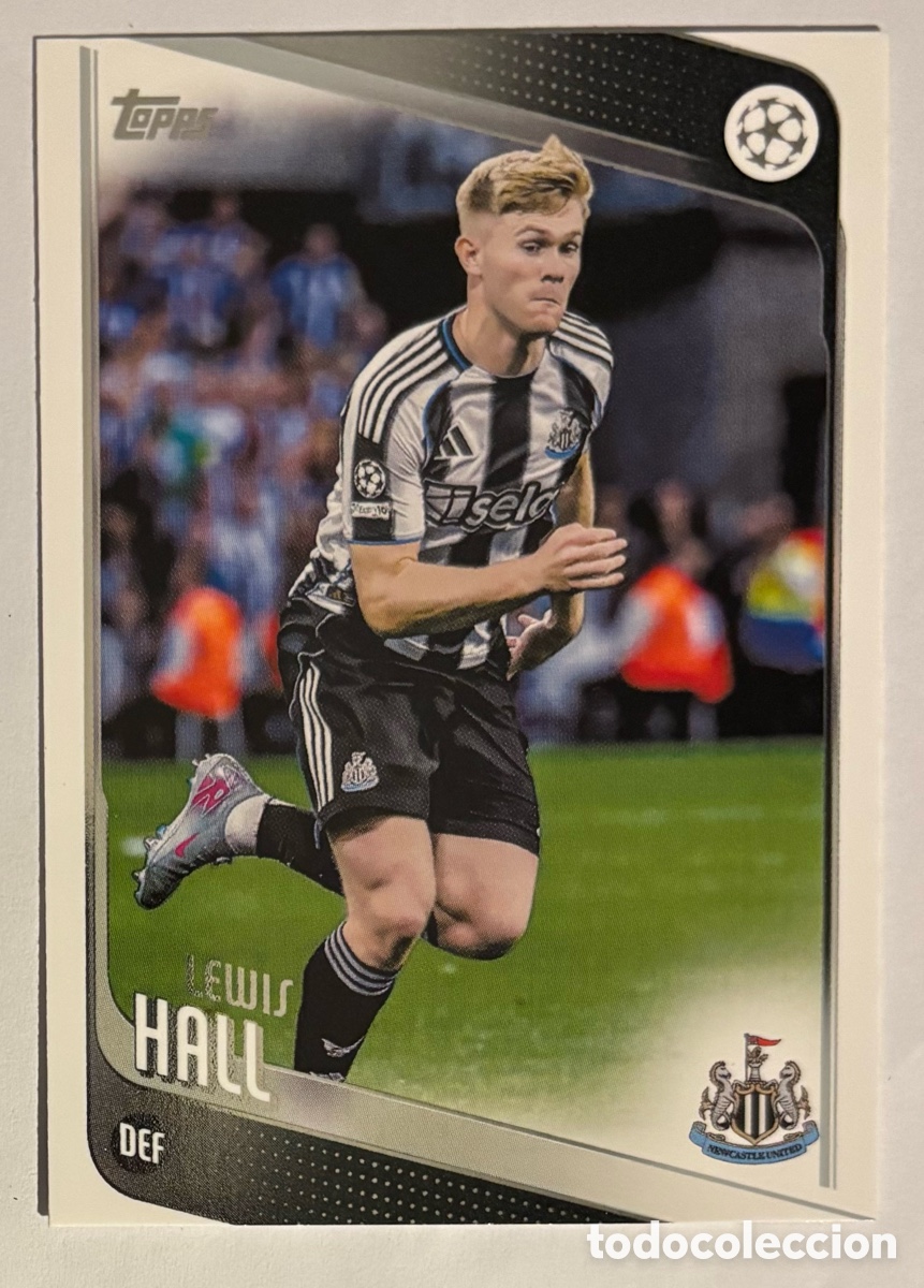 Cromos de f&uacute;tbol: LEWIS HALL (NEWCASTLE UNITED). CARTA TOPPS UEFA COMPETITIONS 2025/26. #68.