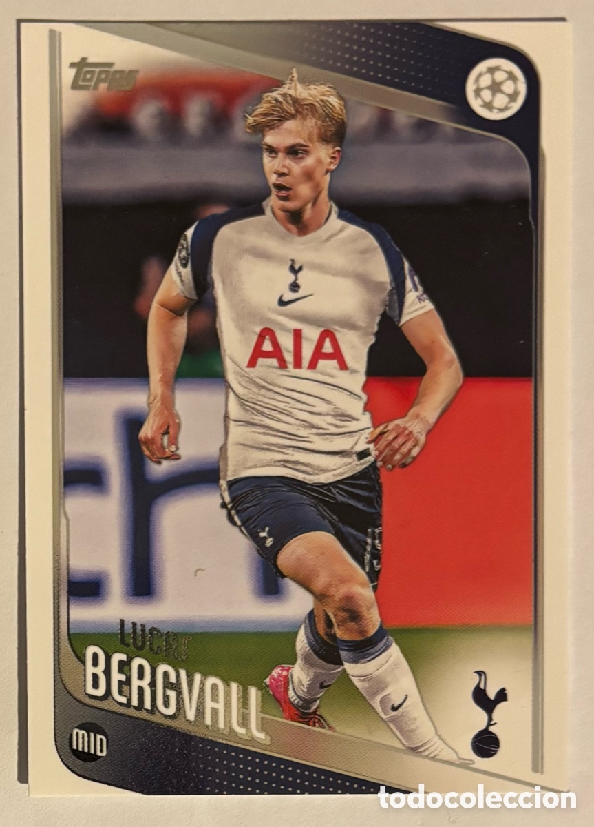 Cromos de f&uacute;tbol: LUCAS BERGVALL (TOTTENHAM HOTSPUR). CARTA TOPPS UEFA COMPETITIONS 2025/26. #121.