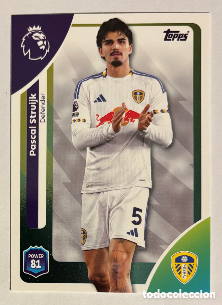 Cromos de f&uacute;tbol: PASCAL STRUIJK (LEEDS UNITED). CARTA TOPPS PREMIER LEAGUE 2025/26. #328
