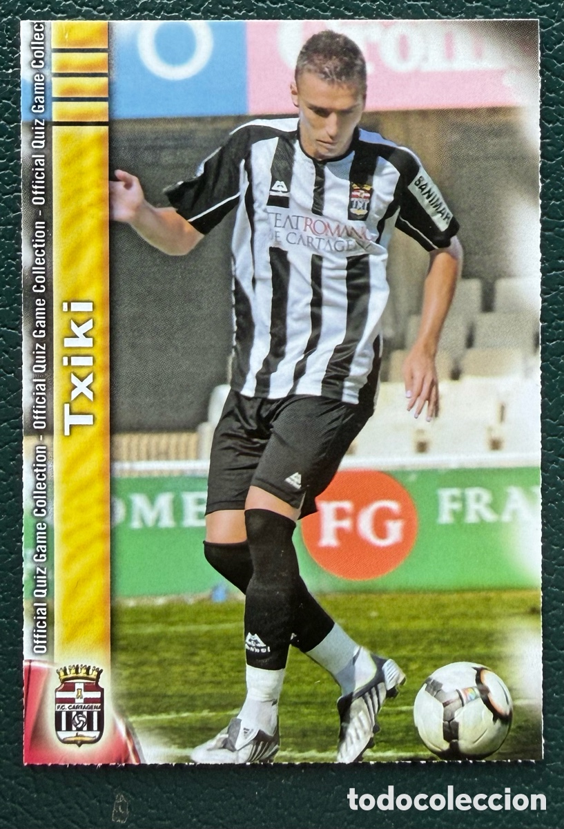 Cromos de f&uacute;tbol: 1136 TXIKI FC CARTAGENA FICHAS ALBUM MUNDICROMO 2009 2010 09 10