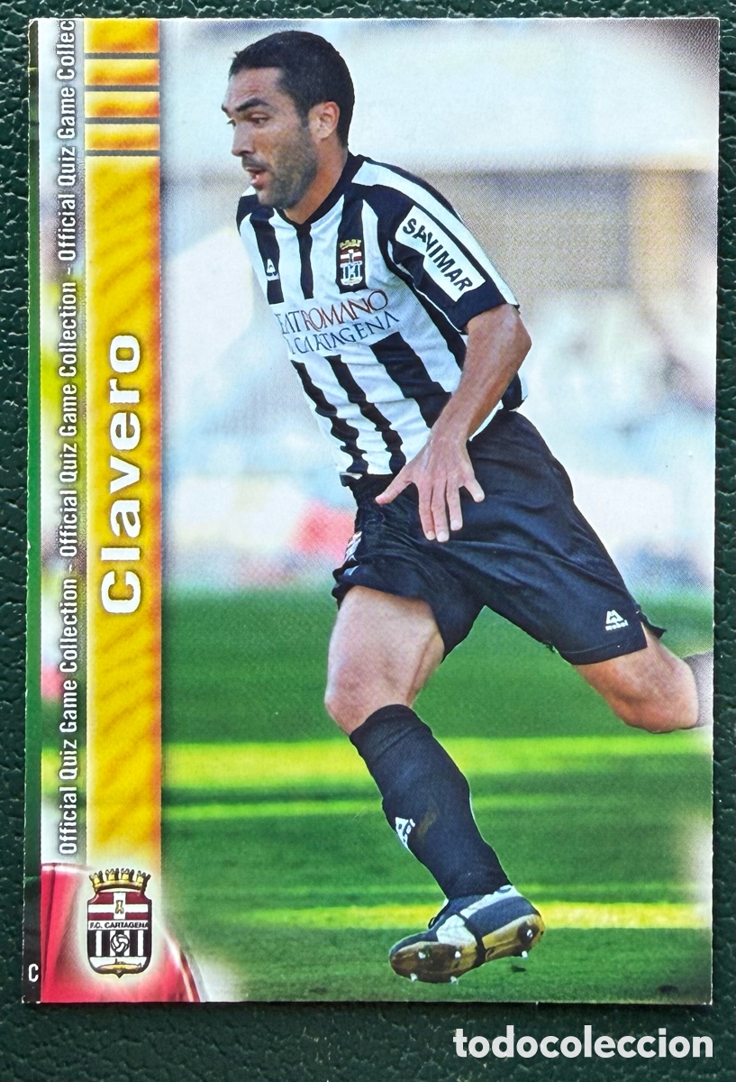 Cromos de f&uacute;tbol: 1139 CLAVERO FC CARTAGENA FICHAS ALBUM MUNDICROMO 2009 2010 09 10