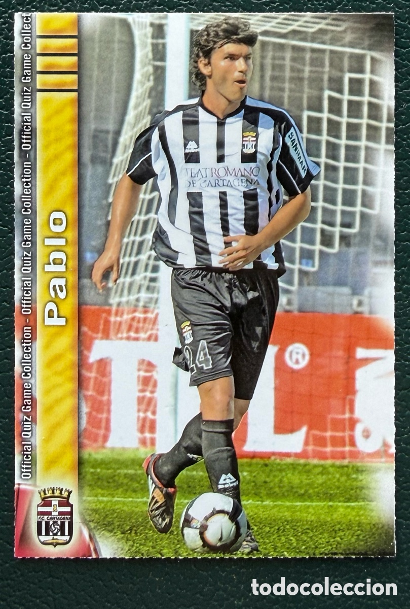 Cromos de f&uacute;tbol: 1140 PABLO FC CARTAGENA FICHAS ALBUM MUNDICROMO 2009 2010 09 10
