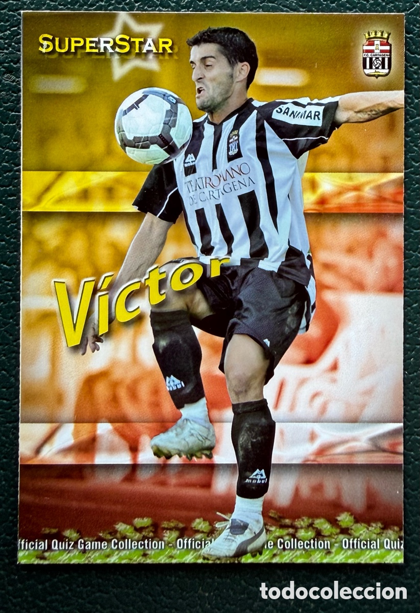 Cromos de f&uacute;tbol: 1152 VICTOR SUPERSTAR MATE FC CARTAGENA FICHAS ALBUM MUNDICROMO 2009 2010 09 10