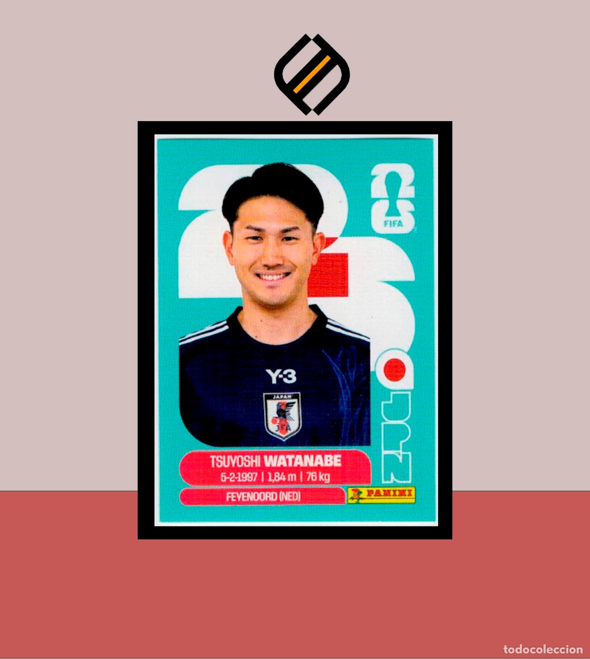 Cromos de f&uacute;tbol: PANINI FIFA CLUB WORLD CUP 2026 26 JPN 7 TSUYOSHI WATANABE JAP&Oacute;N STICKER MUNDIAL MEX CAN USA LIGA