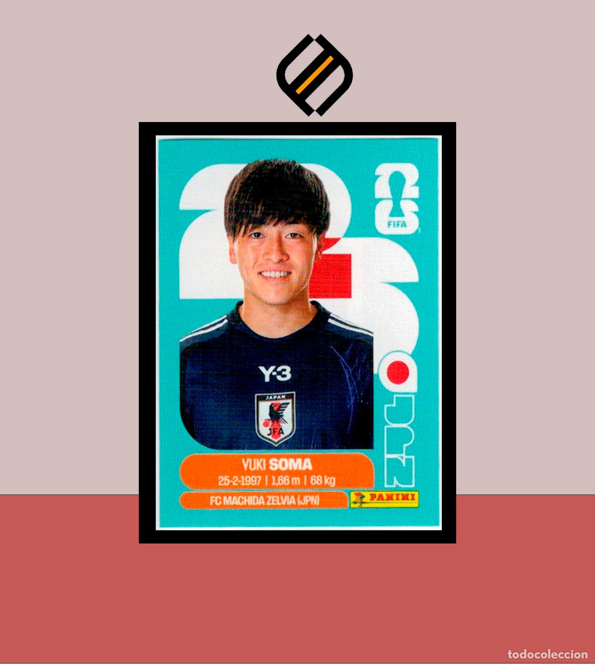 Cromos de f&uacute;tbol: PANINI FIFA CLUB WORLD CUP 2026 26 JPN 9 YUKI SOMA JAP&Oacute;N STICKER MUNDIAL MEX CAN USA LIGA