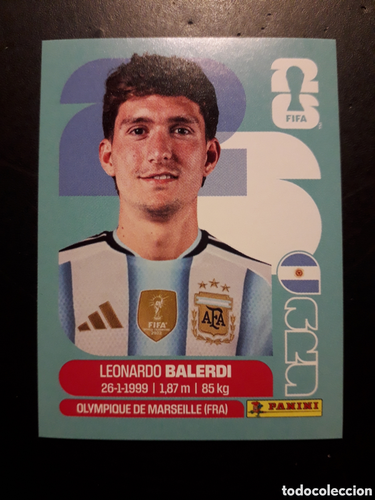 Football Stickers: BALERDI ARGENTINA ARG 7 MUNDIAL F&Uacute;TBOL 2026 FIFA WORLD CUP PANINI SIN PEGAR PEDIDO M&Iacute;NIMO 3&euro;