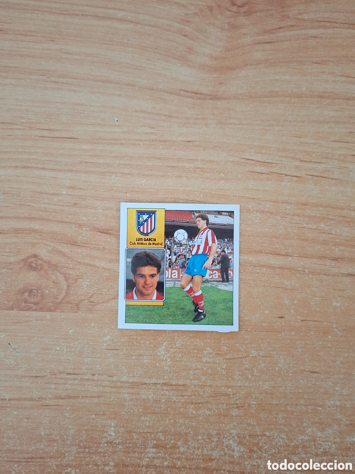 Cromos de f&uacute;tbol: Este 92 93 luis garcia at Madrid 5 fichaje despegado ver fotos