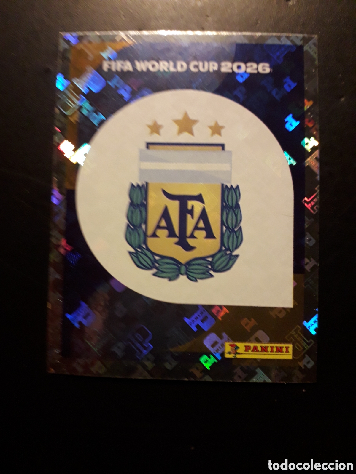 Football Stickers: ESCUDO ARGENTINA ARG 1 MUNDIAL F&Uacute;TBOL 2026 FIFA WORLD CUP PANINI SIN PEGAR PEDIDO M&Iacute;NIMO 3&euro;