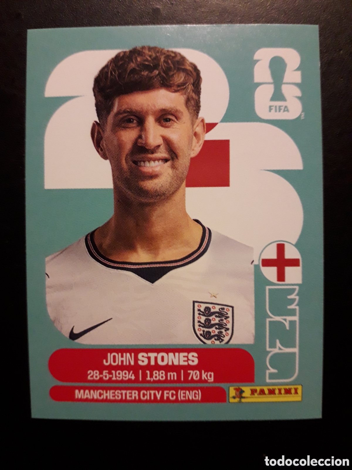 Cromos de f&uacute;tbol: STONES INGLATERRA ENG 3 MUNDIAL F&Uacute;TBOL 2026 FIFA WORLD CUP PANINI SIN PEGAR PEDIDO M&Iacute;NIMO 3&euro;.
