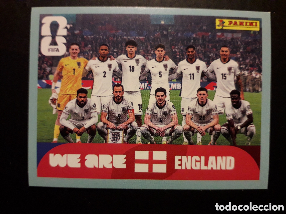 Cromos de f&uacute;tbol: EQUIPO INGLATERRA ENG 13 MUNDIAL F&Uacute;TBOL 2026 FIFA WORLD CUP PANINI SIN PEGAR PEDIDO M&Iacute;NIMO 3&euro;
