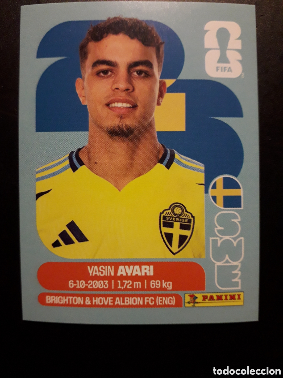 Cromos de f&uacute;tbol: AYARI SUECIA SWE 11 MUNDIAL F&Uacute;TBOL 2026 FIFA WORLD CUP PANINI SIN PEGAR PEDIDO M&Iacute;NIMO 3&euro;
