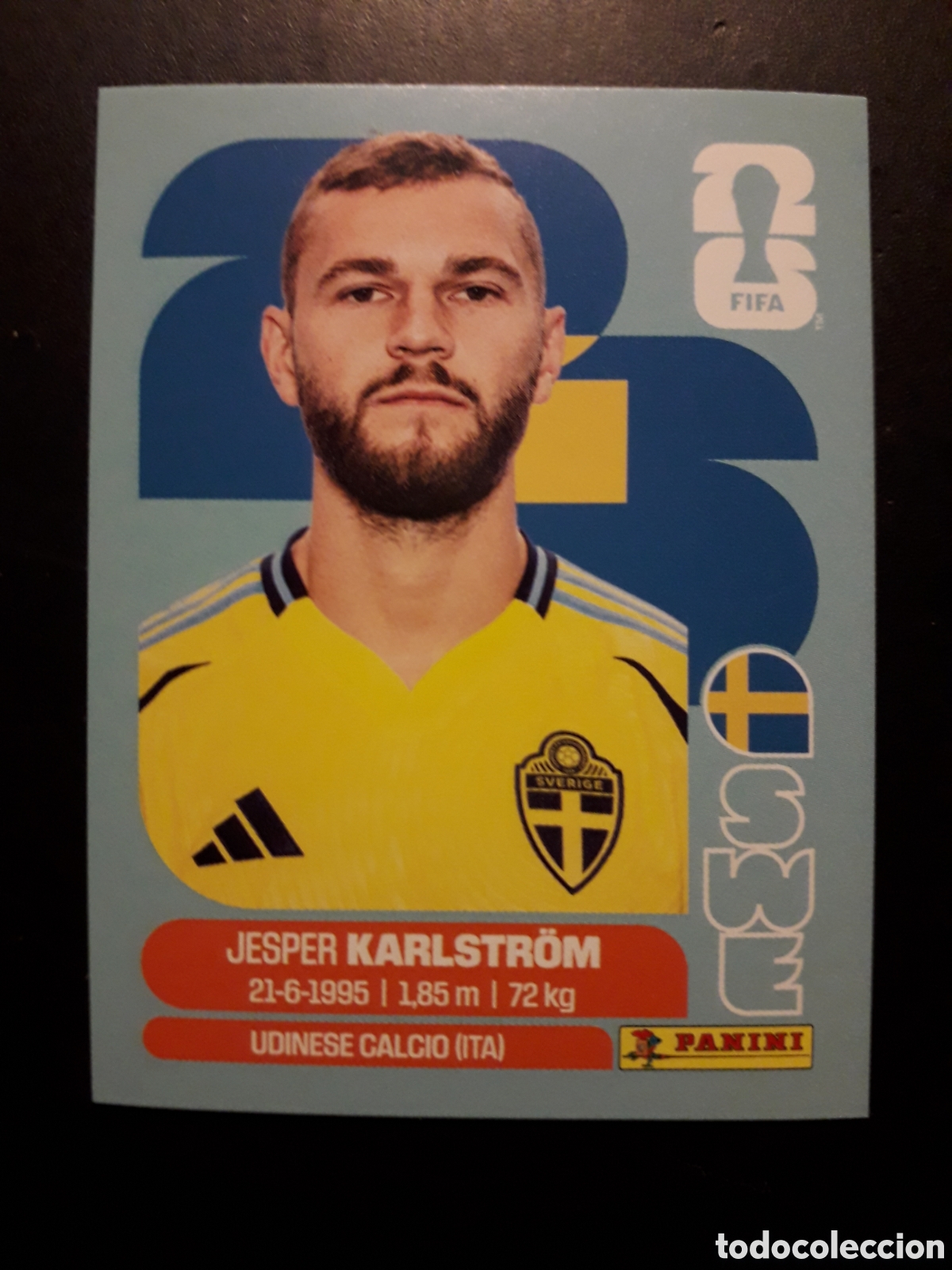 Cromos de f&uacute;tbol: KARLSTR&Ouml;M SUECIA SWE 10 MUNDIAL F&Uacute;TBOL 2026 FIFA WORLD CUP PANINI SIN PEGAR PEDIDO M&Iacute;NIMO 3&euro;