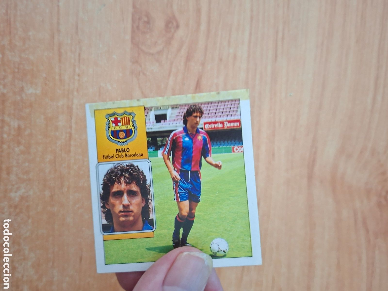 Figurine di Calcio: Este 92 93 Pablo Barcelona mal estado por delante 15 fichaje despegado ver fotos