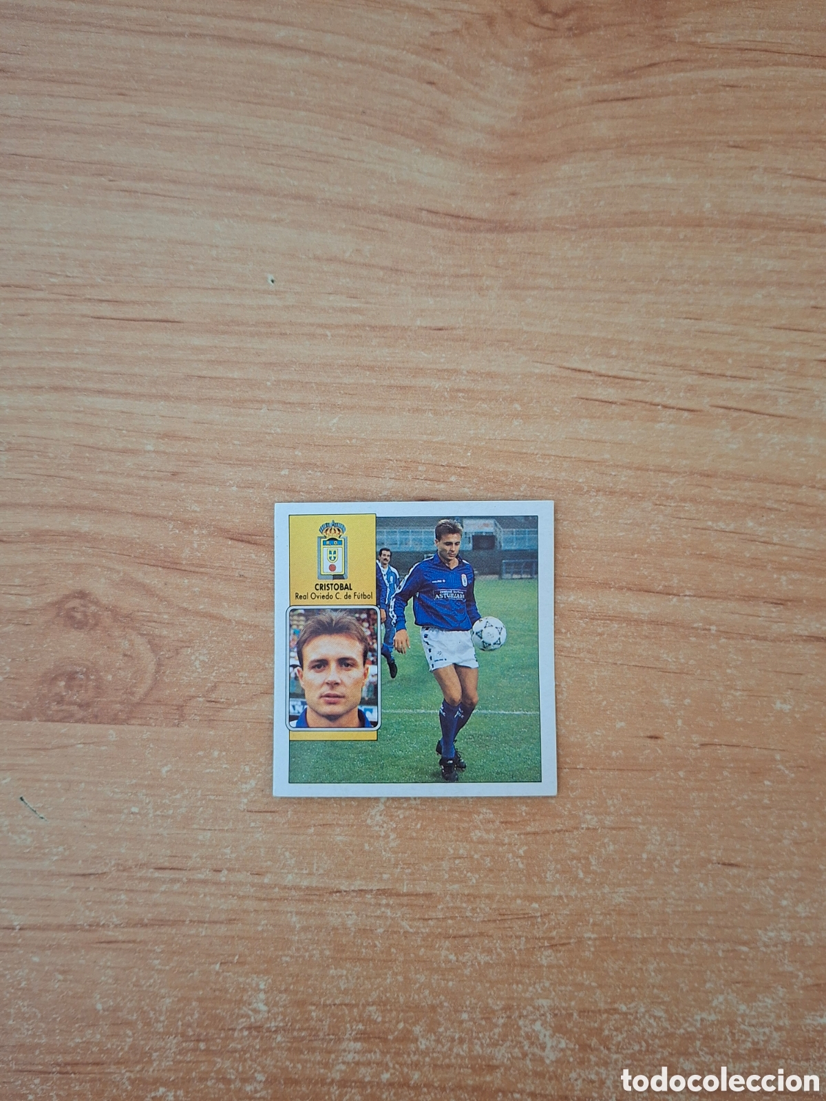 Figurine di Calcio: Este 92 93 Crist&oacute;bal oviedo 17 fichaje despegado ver fotos