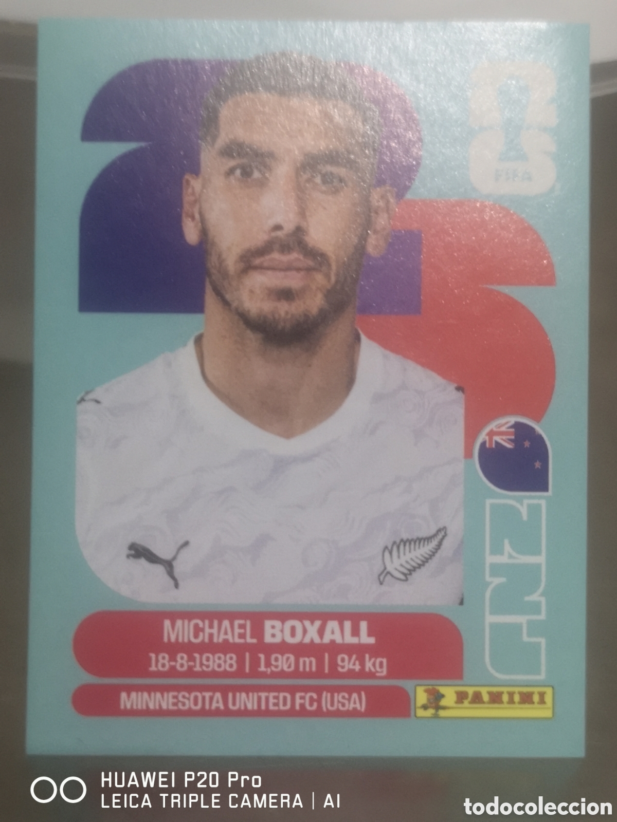 Cromos de f&uacute;tbol: FIFA WORLD CUP MUNDIAL 2026 MICHAEL BOXALL - NZL 4
