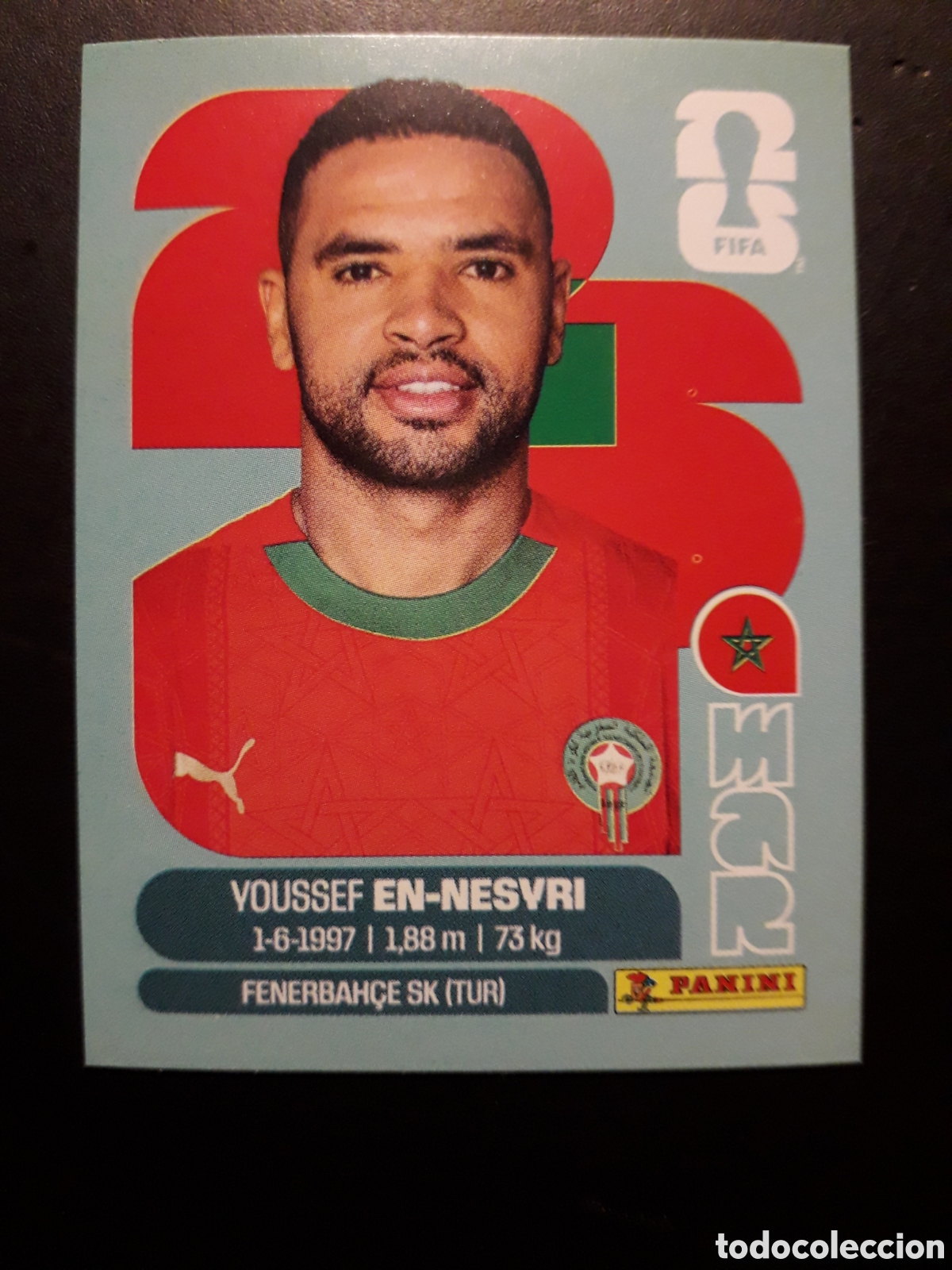 Cromos de f&uacute;tbol: EN NESYRI MARRUECOS MAR 16 MUNDIAL F&Uacute;TBOL 2026 FIFA WORLD CUP PANINI SIN PEGAR PEDIDO M&Iacute;NIMO 3&euro;