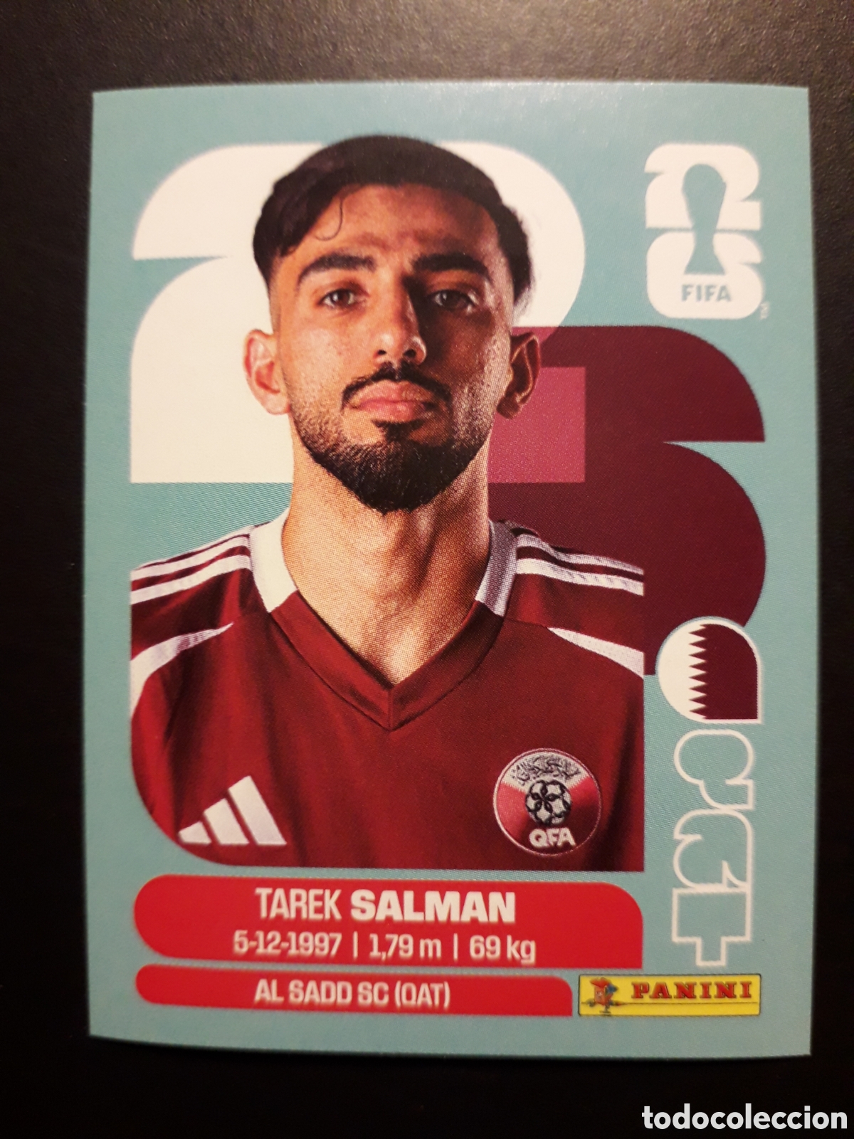 Cromos de f&uacute;tbol: SALMAN QATAR QAT 8 MUNDIAL F&Uacute;TBOL 2026 FIFA WORLD CUP PANINI SIN PEGAR PEDIDO M&Iacute;NIMO 3&euro;