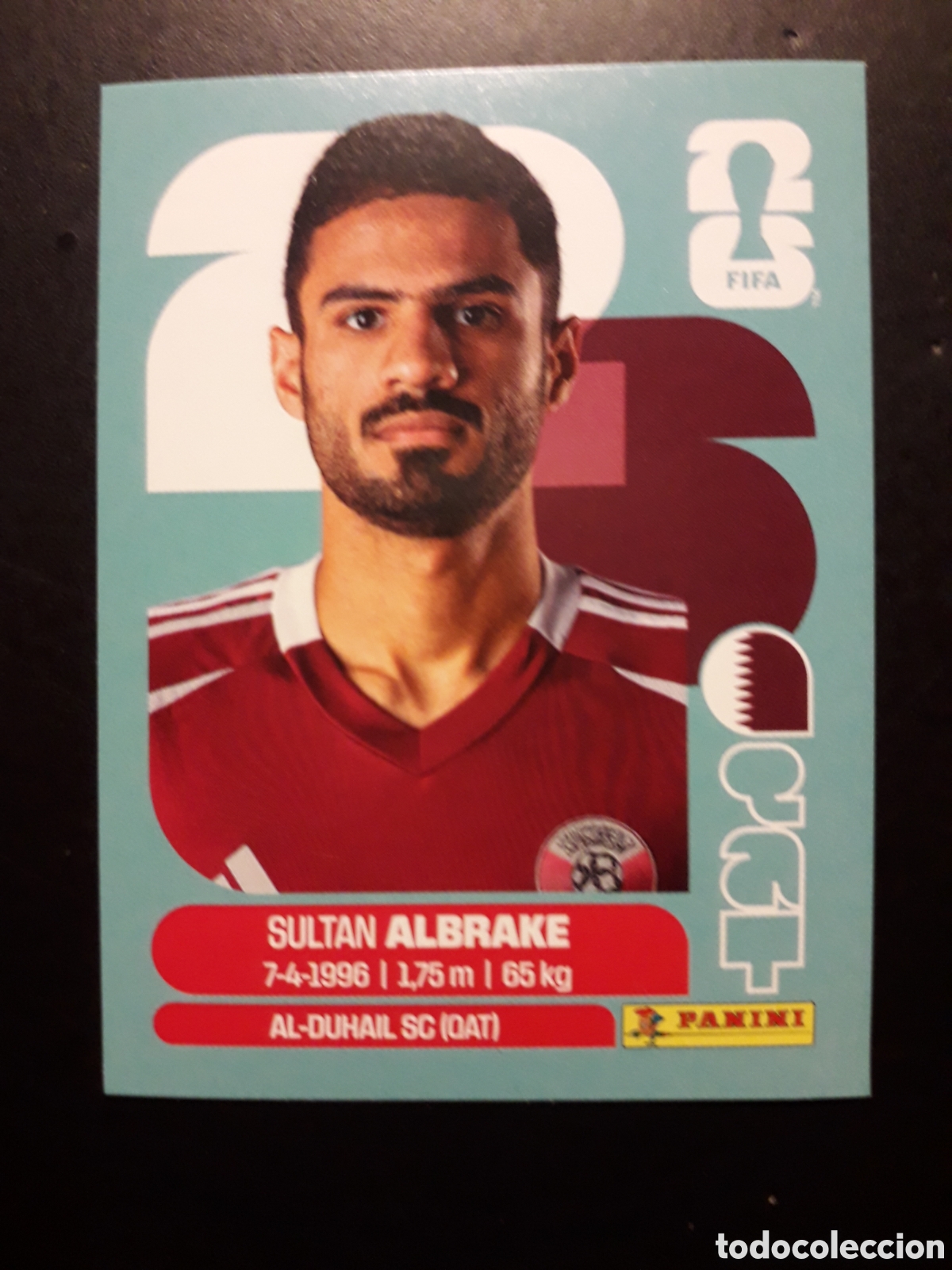 Cromos de f&uacute;tbol: ALBRAKE QATAR QAT 3 MUNDIAL F&Uacute;TBOL 2026 FIFA WORLD CUP PANINI SIN PEGAR PEDIDO M&Iacute;NIMO 3&euro;